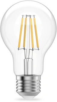 Лампа филам. Gauss Filament 9Вт цок.:E27 груша св.свеч.бел.теп. (упак.:10шт) (22219) - купить недорого с доставкой в интернет-магазине