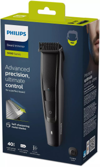Триммер Philips Series 5000 BT5515/20 черный (насадок в компл:3шт) - цена, купить или заказать с доставкой в интернет-магазине Триммер Philips Series 5000 BT5515/20 черный (насадок в компл:3шт) - купить недорого с доставкой в интернет-магазине