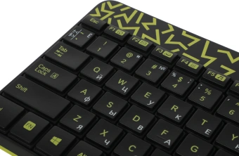 Клавиатура + мышь Logitech MK240 клав:черный/желтый мышь:черный/желтый USB беспроводная slim Multimedia (920-008198) - купить недорого с доставкой в интернет-магазине