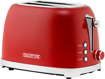 Тостер Galaxy Line GL 2919 900Вт красный - купить недорого с доставкой в интернет-магазине