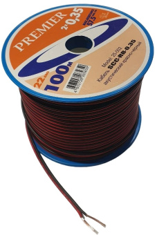 Кабель акустический Premier SCC-RB CCA 100м. черный/красный (25-002 100) - купить недорого с доставкой в интернет-магазине