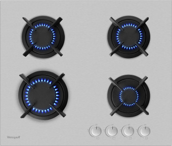 Газовая варочная поверхность Weissgauff HGG 640 XR нержавеющая сталь - купить недорого с доставкой в интернет-магазине