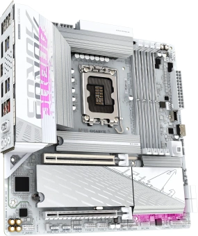 Материнская плата Gigabyte B860M AORUS ELITE WIFI6E ICE Soc-1851 Intel B860 4xDDR5 mATX AC`97 8ch(7.1) 2.5Gg RAID+HDMI+DP - купить недорого с доставкой в интернет-магазине