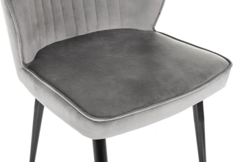 Стул для дома Бюрократ CH-K5 т.серый Holland 18 металл черный на ножках (CH-K5_1/HL18) - купить недорого с доставкой в интернет-магазине