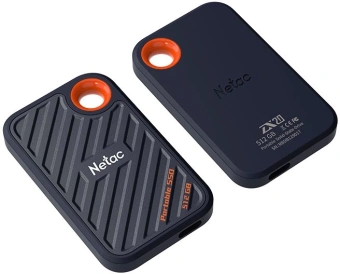 Накопитель SSD Netac USB-C 512GB NT01ZX20-512G-32BL ZX20 2.5" синий - купить недорого с доставкой в интернет-магазине