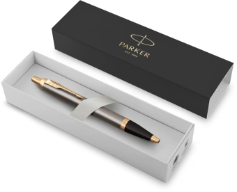 Ручка шариков. Parker IM Premium Grey Core GT (2214613) M син. черн. подар.кор. - купить недорого с доставкой в интернет-магазине