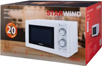 Микроволновая Печь Starwind SMW3820 20л. 700Вт белый - купить недорого с доставкой в интернет-магазине