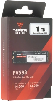 Накопитель SSD Patriot PCIe 5.0 x4 1TB PV593P1TBM28H Viper VP593 M.2 2280 - купить недорого с доставкой в интернет-магазине