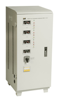 Стабилизатор напряжения IEK СНИ3 7.5кВА трехфазный серый (IVS10-3-07500) - купить недорого с доставкой в интернет-магазине
