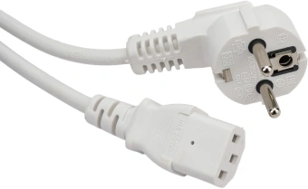 Шнур питания Lanmaster LAN-PP13/SHA-1.0-WH C13-Schuko проводник.:3x0.75мм2 1м 220В 10А белый - купить недорого с доставкой в интернет-магазине