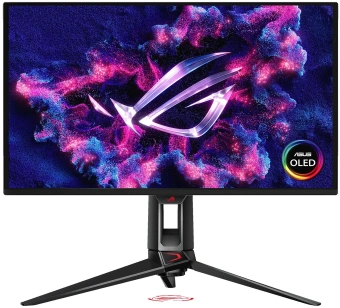 Монитор Asus 26.5" ROG Swift PG27UCDM черный QD OLED LED 16:9 HDMI полуматовая HAS Piv 450cd 178гр/178гр 3840x2160 240Hz DP Quad 4K (2160p) USB 7.62кг - купить недорого с доставкой в интернет-магазине
