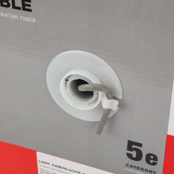 Кабель информационный Rexant LIGHT 01-0059 кат.5E UTP 4 пары 24AWG нг(А)-HF внутренний 305м серый - купить недорого с доставкой в интернет-магазине
