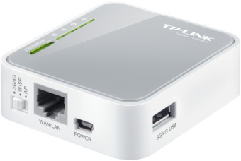 Роутер беспроводной TP-Link TL-MR3020 N300 10/100BASE-TX/4G ready белый - купить недорого с доставкой в интернет-магазине