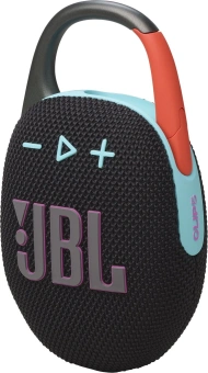 Колонка порт. JBL Clip 5 черный/оранжевый 7W Mono BT 10м 1400mAh - купить недорого с доставкой в интернет-магазине