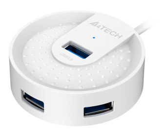 Разветвитель USB 3.0 A4Tech HUB-30 4порт. белый - купить недорого с доставкой в интернет-магазине