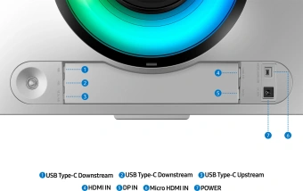 Монитор Samsung 49" Odyssey OLED G9 S49DG952SI серебристый OLED LED 32:9 HDMI M/M TV матовая HAS 250cd 178гр/178гр 5120x1440 240Hz FreeSync Premium Pro DP USB 12.6кг - купить недорого с доставкой в интернет-магазине