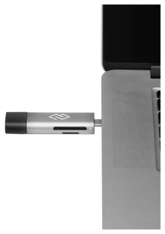 Устройство чтения карт памяти USB 2.0/Type C Digma CR-CU2520-G серый - купить недорого с доставкой в интернет-магазине