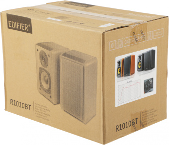 Колонки Edifier R1010BT 2.0 коричневый/коричневый 24Вт BT - купить недорого с доставкой в интернет-магазине