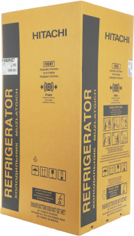 Холодильник Hitachi R-W660PUC7 GGR 2-хкамерн. серый стекло инвертер - купить недорого с доставкой в интернет-магазине