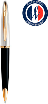 Ручка шариков. Waterman Carene De Luxe (S0700000) Black Silver GT M син. черн. подар.кор. - купить недорого с доставкой в интернет-магазине