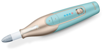 Маникюрно-педикюрный набор Beurer MP84 насадок в компл.:10шт золотистый/бирюзовый - купить недорого с доставкой в интернет-магазине