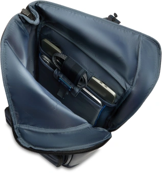 Рюкзак мужской Piquadro Oberon CA7280W150/BLU роллтоп синий нейлон/натур.кожа - купить недорого с доставкой в интернет-магазине