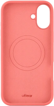 Чехол (клип-кейс) uBear для Apple iPhone 16 Plus Touch with MagSafe коралловый (CS416CR67PTH-I24M) - купить недорого с доставкой в интернет-магазине