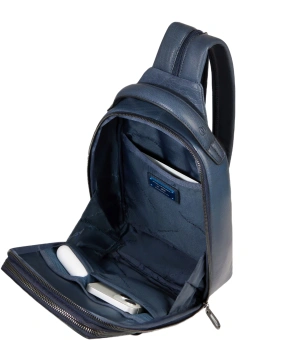Рюкзак слинг мужской Piquadro Solm CA7028S141/AV серо-голубой натур.кожа - купить недорого с доставкой в интернет-магазине