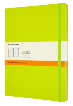 Блокнот Moleskine CLASSIC QP090C2 XLarge 190х250мм 192стр. линейка твердая обложка лайм - купить недорого с доставкой в интернет-магазине