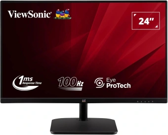 Монитор ViewSonic 24" VA2432-H-2 черный IPS LED 1ms 16:9 HDMI матовая 1300:1 250cd 178гр/178гр 1920x1080 100Hz VGA FHD 4.1кг - купить недорого с доставкой в интернет-магазине
