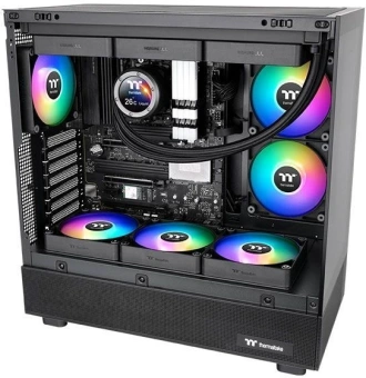 Вентилятор для корпуса Thermaltake CT140 Sync Reverse ARGB 140х140x25 черный 4-pin 32.8дБ (упак.:2шт) (CL-F174-PL14SW-A) Ret - купить недорого с доставкой в интернет-магазине