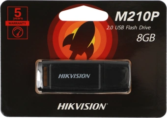 Флеш Диск Hikvision 8GB M210P Hiksemi HS-USB-M210P/8G USB2.0 черный - купить недорого с доставкой в интернет-магазине