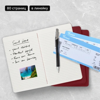 Блокнот Moleskine CAHIER JOURNAL CH116 Large 130х210мм обложка картон 80стр. линейка клюквенный (3шт) - купить недорого с доставкой в интернет-магазине