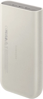 Мобильный аккумулятор Samsung EB-P4520 20000mAh PD3.0 45W 4A 3xUSB-C бежевый (EB-P4520XUEGRU) - купить недорого с доставкой в интернет-магазине