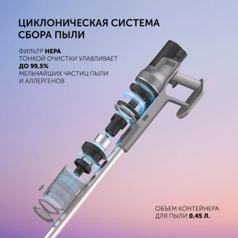 Пылесос Polaris Fusion PVCS 4010 450Вт серый - купить недорого с доставкой в интернет-магазине