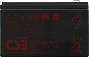Батарея для ИБП CSB HR1224W F2 F1 12В 6Ач - купить недорого с доставкой в интернет-магазине