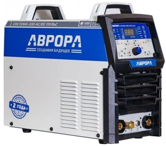 Сварочный аппарат Аврора Система 200 AC/DC ПУЛЬС инвертор ММА/TIG 5.2кВт - купить недорого с доставкой в интернет-магазине