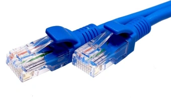 Патч-корд Suprlan 10-0147 UTP RJ-45 вил.-вилка RJ-45 кат.5E 1м синий LSZH 0.483AWG - купить недорого с доставкой в интернет-магазине