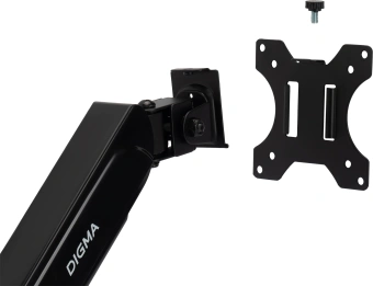 Кронштейн для мониторов ЖК Digma D-MM202D черный 17"-32" макс.9кг крепление к столешнице поворот и наклон - купить недорого с доставкой в интернет-магазине