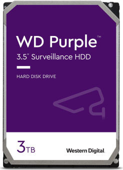 Жесткий диск WD SATA-III 3TB WD33PURZ Surveillance Purple (5400rpm) 64Mb 3.5" - купить недорого с доставкой в интернет-магазине