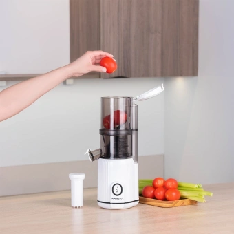 Соковыжималка шнековая Scarlett SC-JE50S63 400Вт рез.сок.:600мл. белый - купить недорого с доставкой в интернет-магазине