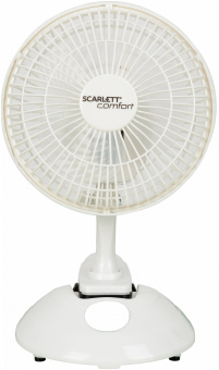 Вентилятор настольный Scarlett SC-DF111S01 25Вт скоростей:2 белый - купить недорого с доставкой в интернет-магазине
