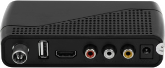 Ресивер DVB-T2 Hyundai H-DVB500 черный - купить недорого с доставкой в интернет-магазине