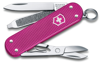 Нож перочинный Victorinox Classic SD Alox Flamingo Party (0.6221.251G) 58мм 5функц. подар.коробка - купить недорого с доставкой в интернет-магазине