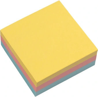 Блок самоклеящийся бумажный Silwerhof Eco 76x76мм 300лист. пастель 3цв.в упак. - купить недорого с доставкой в интернет-магазине