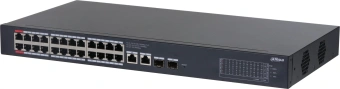 Коммутатор Dahua DH-CS4228-24GT-240 (L2) 26x1Гбит/с 2xКомбо(1000BASE-T/SFP) 24PoE 265W управляемый - купить недорого с доставкой в интернет-магазине