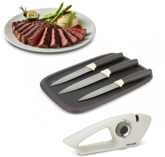 Точилка для ножей Rondell Mocco&Latte RD-2006 бежевый наб.:1предм. упак.:блистер - купить недорого с доставкой в интернет-магазине