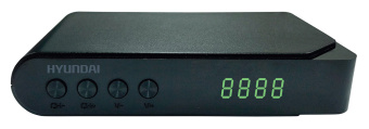 Ресивер DVB-T2 Hyundai H-DVB200 черный - купить недорого с доставкой в интернет-магазине