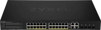 Коммутатор Zyxel GS192024HPV2-EU0101F (L2) 24x1Гбит/с 4xКомбо(1000BASE-T/SFP) 24PoE+ 375W управляемый - купить недорого с доставкой в интернет-магазине