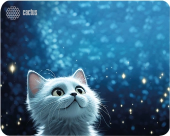 Коврик для мыши Cactus White Cat 300x250x3мм (CS-MPC-D11M) - купить недорого с доставкой в интернет-магазине